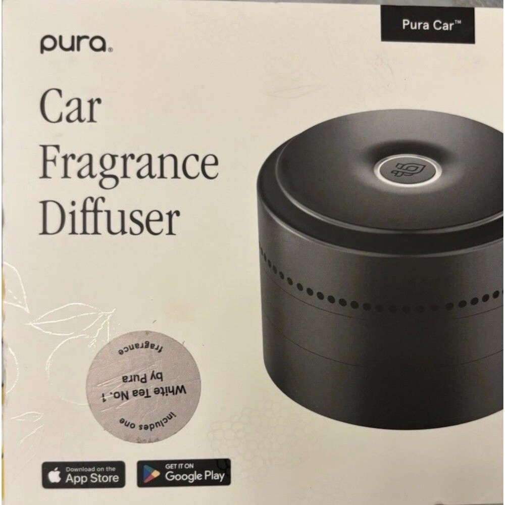 PURA Car Smart Fragrance Diffuser Electric Atomizer White Tea Black Aromatherapy